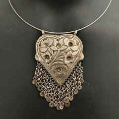 Vintage Boho Chocker Necklace Chandelier Ethnic Ottoman Bedouin Tribal Hoop Bold