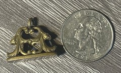 Antique Jewelry Vintage Necklace Pendant Pocket Watch Fob Gold Dolphin Charm
