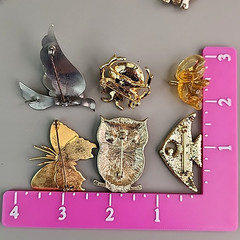 Vintage Animal Brooch Lot of 11 Monet Brooks Birds Deer Bugs Owl