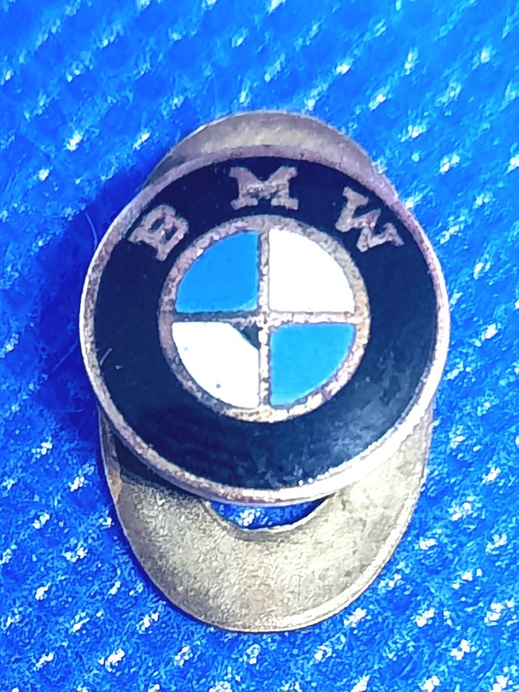 BMW Badge Pin Vintage Enamel 11 mm Buttonhole 1950’s-1970s Emblem blue white