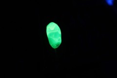 Vtg 60’s Green Mod Acrylic Resin Glow in the Dark Ring Retro Fashion Size 5.25