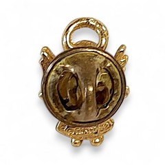 VTG March Birthstone Angel Pin Rhinestone Gold Tone Sparkle Gift Love
