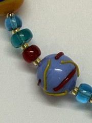 Dyadema Murano Glass Necklace Bronze 18kt Gold Plated Handcrafted New Tags