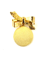 Scotland Charm Bow Pin | Gold Tone | Vintage | Very Good | 70s | New Old Stock