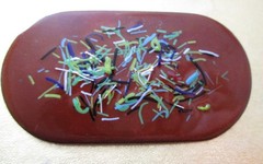 Vintage Enamel Hand Designed Modern Art Pin