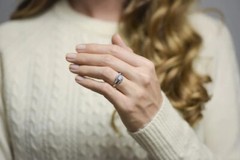 Art Deco 1.35CT White Round Simulated Diamond Antique Wedding Ring In 925 Silver