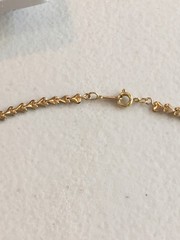 Avon Endless Heart Chain Necklace Gold Tone Vintage