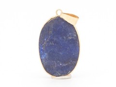 14K Gold Vintage Lapis Lazuli Scarab Pendant Egyptian Revival Carving