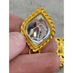 Jose & Maria Barrera Vintage 24K Gold Plated Multi-Charm Statement Bracelet