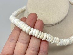 Vintage Puka Shell Necklace 18.5″ Surfer Hawaiian 10mm 83 grams