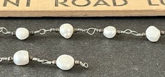 Vintage 90’s y2k Era Baroque Pearl Set Station 17” Necklace & Bracelet 2pc