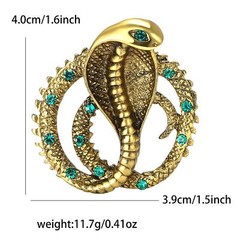Vintage Art Nouveau Style Fairy Nymph Pendant Brooch Shawl Snake Pin Jewelry
