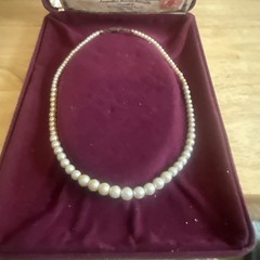 Camrose & Kross JBK Jacqueline Kennedy Faux Pearl Necklace w/ Box & COA