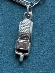 Vintage Sterling Silver Charm Bracelet Classic Retro Dangle Charms 7 Inches Long