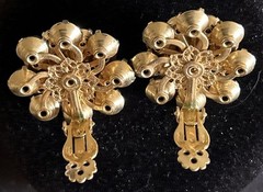 Vintage AB Judy Lee Clip On Earrings 1950s – 1960s. Beautiful