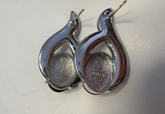 Vintage Fifth Avenue Collection Butler Crystal Rhinestone Earrings Silver Studs