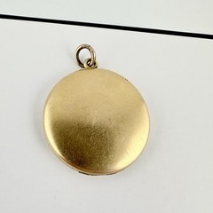 Antique Victorian Gold Filled Initial Monogram Locket Pendant W&H Co Repair Read
