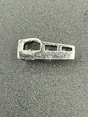 Vintage 925 Sterling Silver Cuff Bracelet Open and Slide Pendant