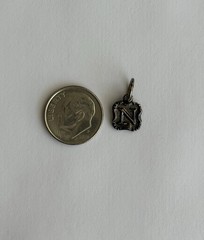 Waxing Poetic Charm Pendant Lot Of 5 Sterling Silver 925 Initial Lot B I J N O