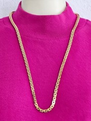 MONET 2 pc heavy 15″ chain and 2 1/2″ by 1 1/2″ shinny pin Statement pieces