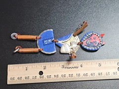 HUGE 5″ Vtg DIABLO Devil Sacred Heart Bottle Cap Pin Brooch RAMONA HOTEL 2008