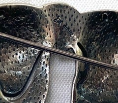 VINTAGE STERLING SILVER MARCASITE BROOCH | 11 GRAMS