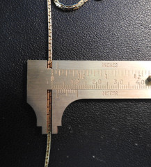 Vintage Gold Tone Square Shape Marked Korea Necklace Chain 16″