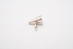 Vintage Sterling Silver 925 Bull Horn Pendant