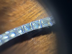 Vintage Sterling Silver Tennis Bracelet 925 CZ Round White 6.75in Box Clasp