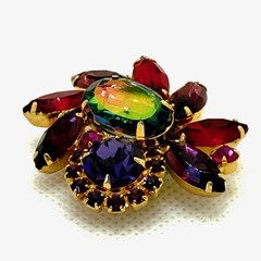 Juliana D&E Fuchsia Watermelon Brooch And Earrings Book Set 2248 & 3470