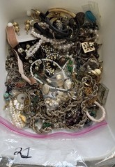 8.87 Lbs Bulk Craft Jewelry Lot Junk Repurpose Beads Wearable As Pictured As Is