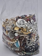 Mixed Wearable Jewelry Lot 26B Bag Vintage to Modern All Wearable 3 Lb 6 oz