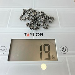 Men’s Gunmetal Black Rolo Box Link 925 Silver Chain Necklace Tested