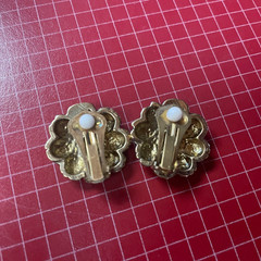 Art Deco Earring clip on Jewel Fashion Handmade