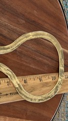 Vintage 14k 1/20 Gold Filled Herringbone Chain 22 Inches Gorgeous!
