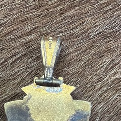 Vintage Late 1800’s Victorian Gold plated seed Pearl Etruscan Pendant/broach
