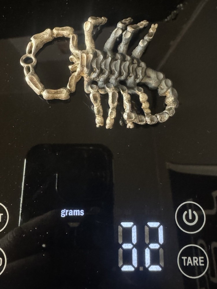 925 Sterling Silver Scorpion Pendant From 1950-1970’s