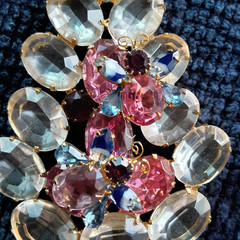 UNIQUE XLARGE CRYSTAL CHRISTMAS TREE with BEES NEW OLD STOCK