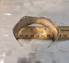 Antique 1898 M&C Edinburgh Sterling Silver Hallmarked Cuff Bracelet 26.8 gr
