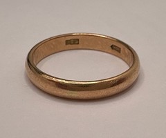 USSR Soviet Vintage Wedding Ring Yellow Gold 14K 2.27gr – Size 5.5 / 3.1mm width