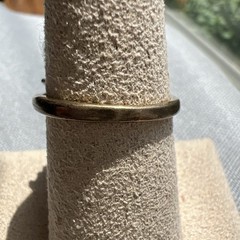 Vintage Faux Jade & Diamond Ring Set In Gold Tone Metal; Sz. 6.5; Beautiful!