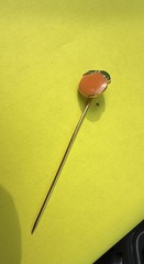 A Happy Vintage Orange Stickpin