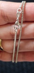 Vintage 925 Sterling Silver 3D Rose Flower Dangle Earrings Box Chain Necklace Se