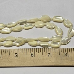 2 Strand Mother Of Pearl Necklace 15″