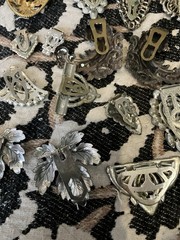 Art Deco Dress Clip Lot 20 1930s Rhinestone Clips Vintage Jewelry Brooch