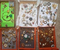 COSTUME JEWELERY LOT 200 + PIECES SOME SIGNED IN GOOD TO VERY GOOD CONDITION
