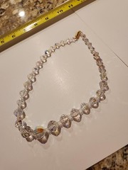 Austrian Aurora Borealis Graduated Crystal Necklace