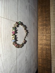 Hollycraft Pastel Rhinestone Bracelet, Stamped Copr 1955, 1950s Vintage Jewelry