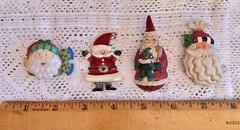 Lot of 7 Christmas Santa Vintage Brooches Pins Earrings 1970s-2000s?