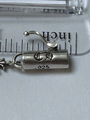Sterling Silver Chrome Hearts Tiny E 1999 Vintage Bracelet 13 Links